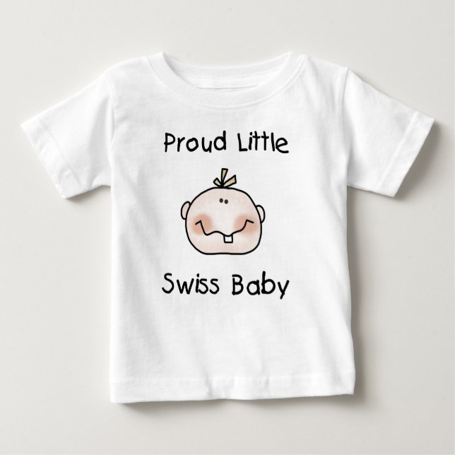 Proud Swiss Baby Baby T-Shirt (Front)