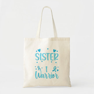 Proud T1d Diabetes Warrior Sister Type 1 Diabetes Tote Bag
