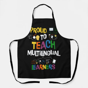 Proud Teach Multilingual Learners Teacher Linguist Apron