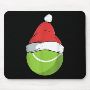 Proud Tennis Santa Hat Christmas Smash Badminton Mouse Pad