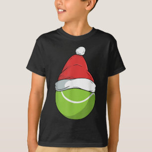 Proud Tennis Santa Hat Christmas Smash Badminton T-Shirt