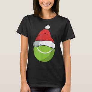 Proud Tennis Santa Hat Christmas Smash Badminton  T-Shirt