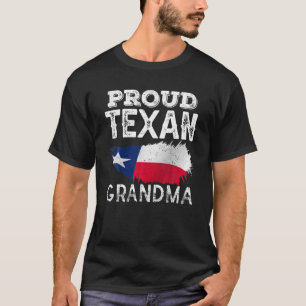 Proud Texan Grandma Patriotic Texas Pride Cute Gra T-Shirt