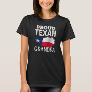 Proud Texan Grandpa Patriotic Pride Texas Cute Gra T-Shirt