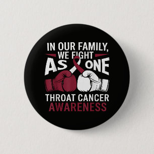 Proud Throat Cancer Survivor Inspirational 6 Cm Round Badge