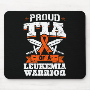 Proud Tia Of A Leukaemia Warrior Aunt Awareness Bl Mouse Pad