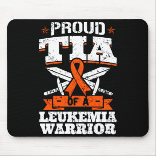 Proud Tia Of A Leukaemia Warrior Aunt Awareness Mouse Pad