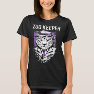 Proud Tiger Zookeeper Costume African Animals Boys T-Shirt