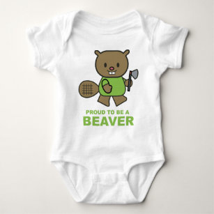 Proud To Be A Beaver Baby Bodysuit