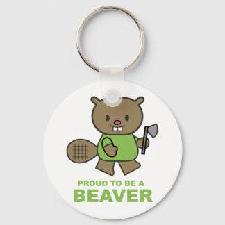 Proud To Be A Beaver Key Ring