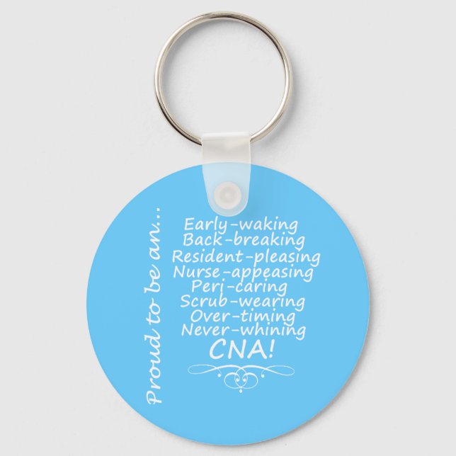 Proud to be a CNA Key Ring (Front)