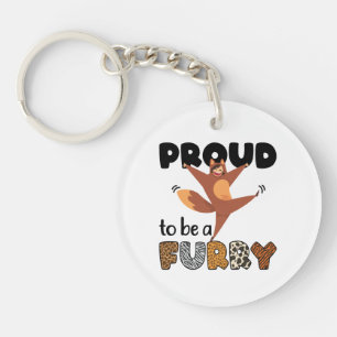 Proud to Be A Furry Key Ring