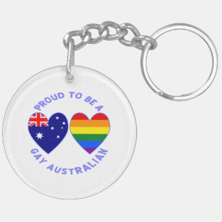 Proud to Be a Gay Australian  Key Ring