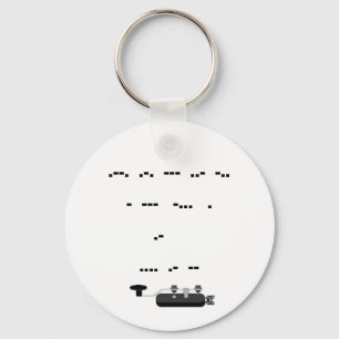 Proud To Be A Ham Morse Code Keychain