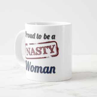Proud to be a Nasty Woman Blue & Red Large Coffee Mug