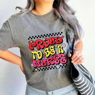 Proud to Be a Nurse Retro appreciation gift Tri-Blend Shirt