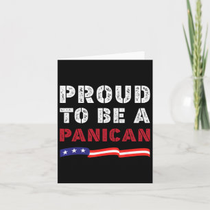 Proud To Be A Panican Trump Don't Be A Panican Fun Card
