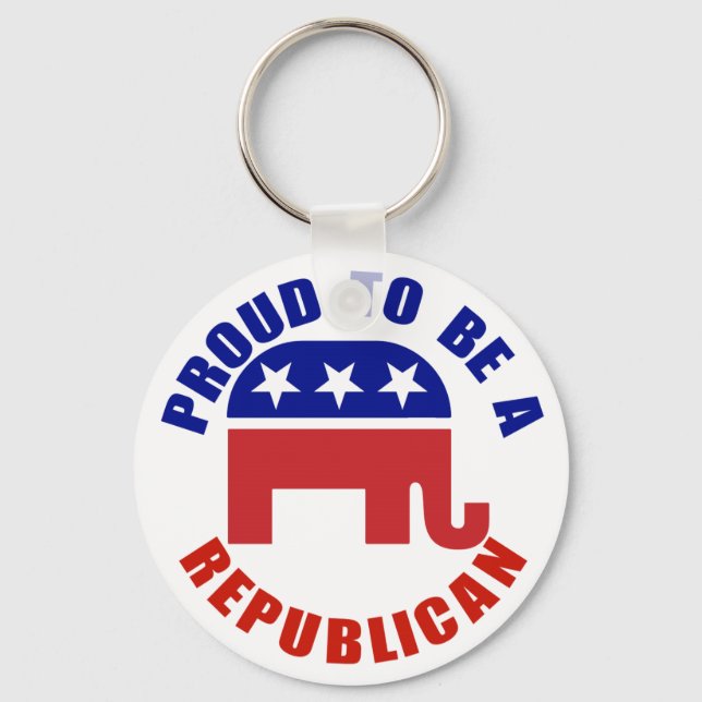 Proud To Be A Republican Original Key Ring (Front)