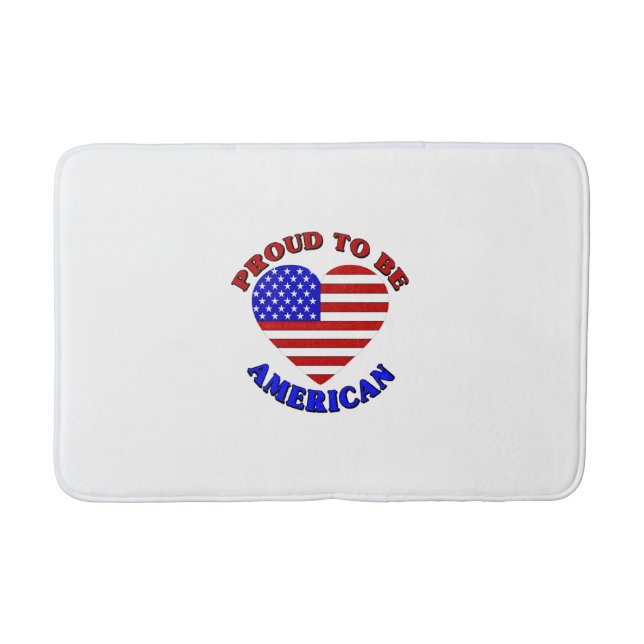 Proud To Be American Bath Mat (Front)