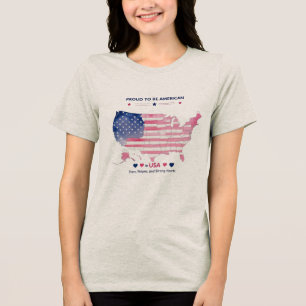 Proud to Be American Bella+Canvas Women's Tri-Blend Shirt