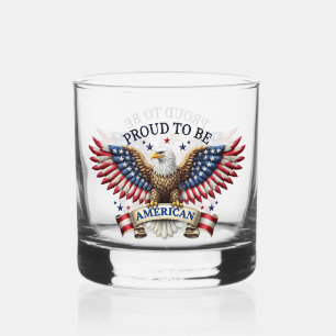 Proud to Be American Eagle Whiskey Glass