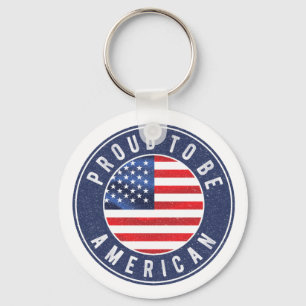 Proud to be american Flag  T-Shirt Trucker Hat But Key Ring
