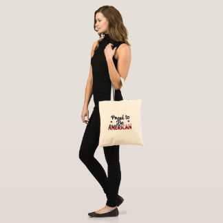Proud to Be American Retro Tote Bag USA