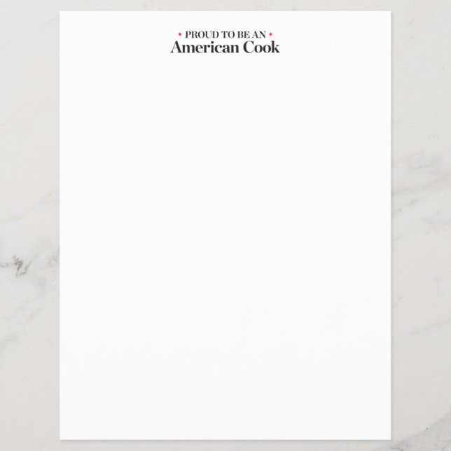 Proud to be an American Cook Flyer (Front)