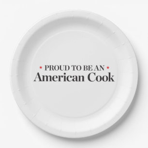 Proud to be an American Cook Paper Plate