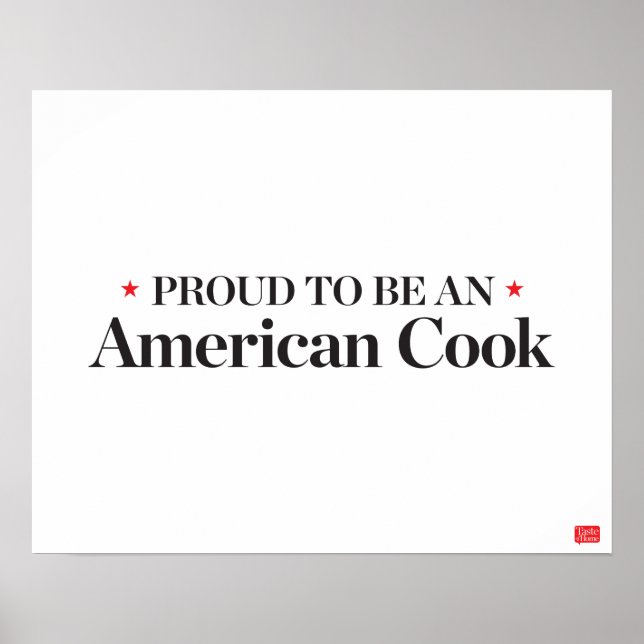 Proud to be an American Cook Poster (Front)