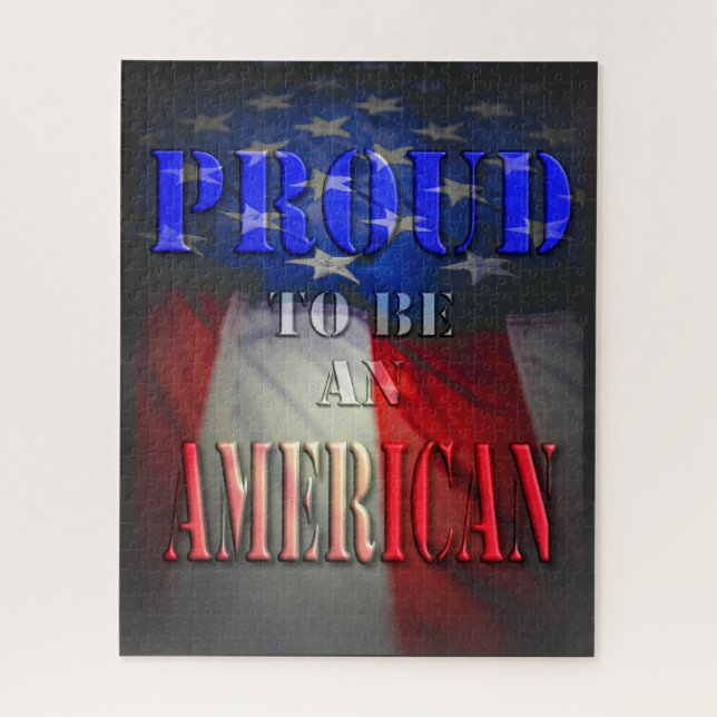 Proud to be an American Jigsaw Puzzle (Vertical)