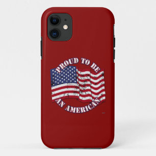 Proud To Be An American With USA Flag distressed Case-Mate iPhone Case