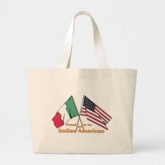 Proud To Be An Italian-American Large Tote Bag