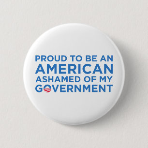 Proud to be and American 6 Cm Round Badge