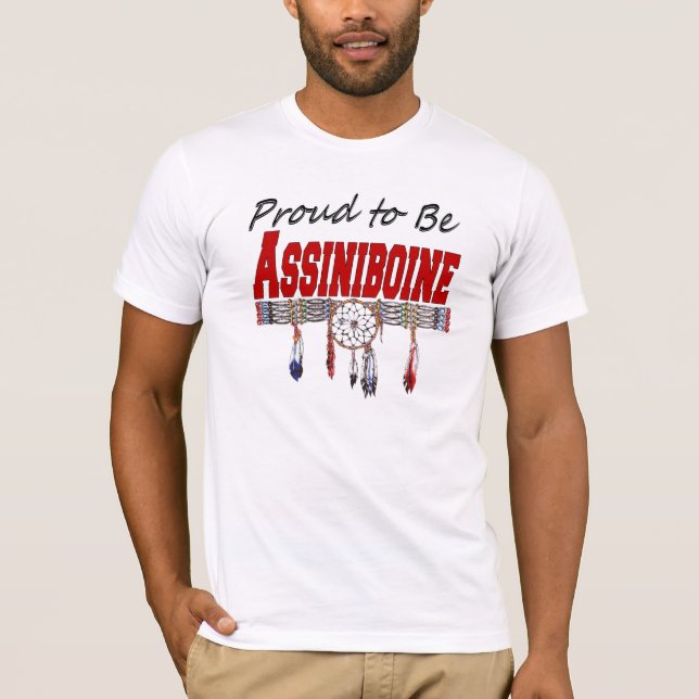 Proud to be Assiniboine Fitted T-shirt (Front)