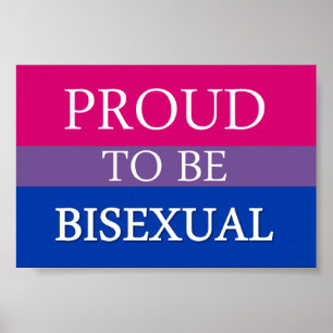 Proud to Be Bisexual Poster