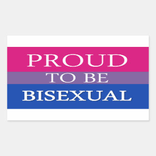 Proud To Be Bisexual Rectangular Sticker