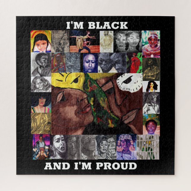 PROUD TO BE BLACK  puzzle (Vertical)