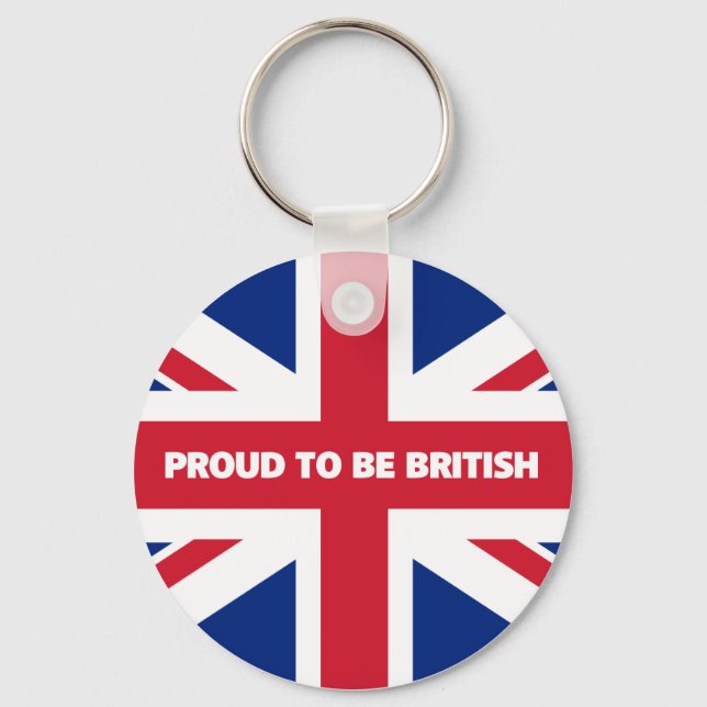 Proud to be British Key Ring (Front)