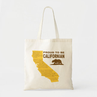 Proud to be Californian Tote Bag LT