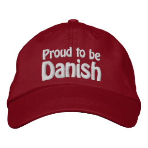 Proud to be Danish Embroidered Hat