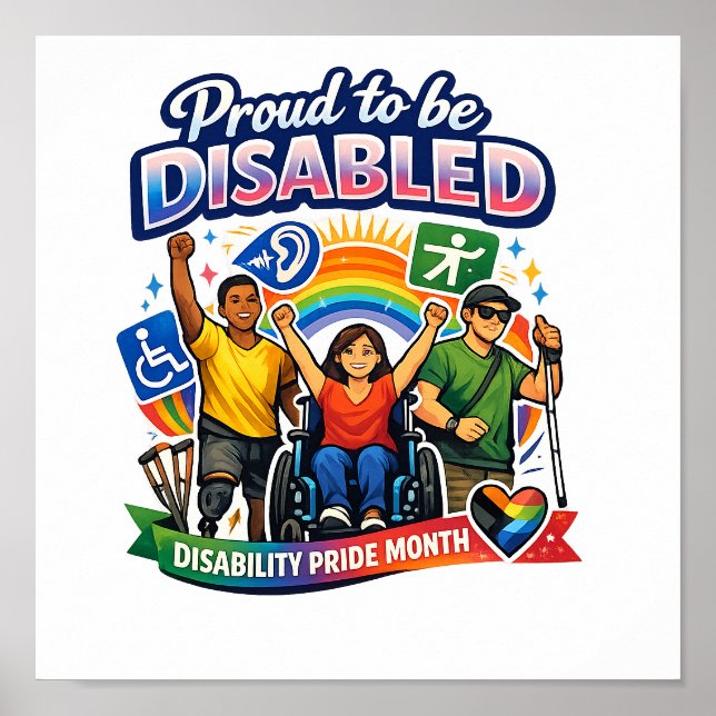 Proud to Be Disabled Poster (Front)