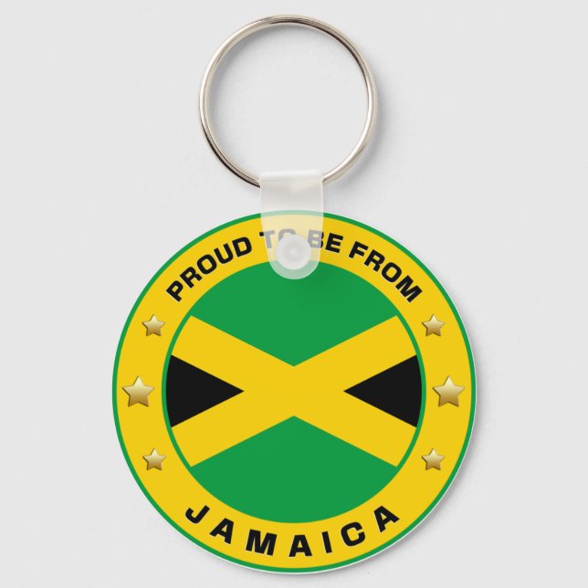 Proud To Be From Jamaica Key Ring (Front)