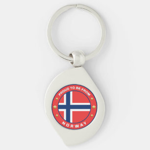 Proud To Be From Norway Key Ring