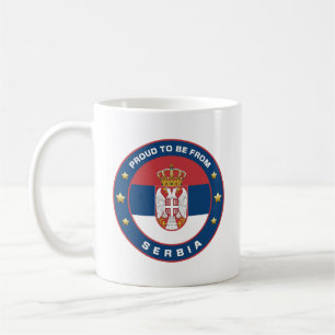 Proud To Be From Serbia Coffee Mug