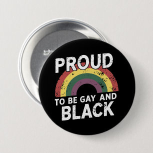 Proud To Be Gay And Black Pride Month 2025 7.5 Cm Round Badge