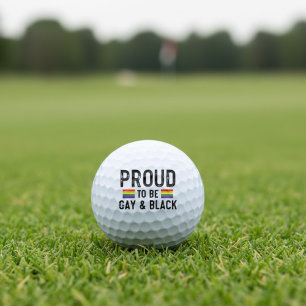 Proud To Be Gay And Black Pride Month 2025 Golf Balls