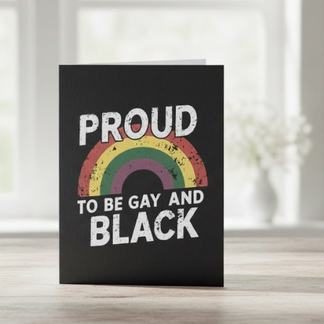 Proud To Be Gay And Black Pride Month 2025 Postcard (Creator Uploaded)