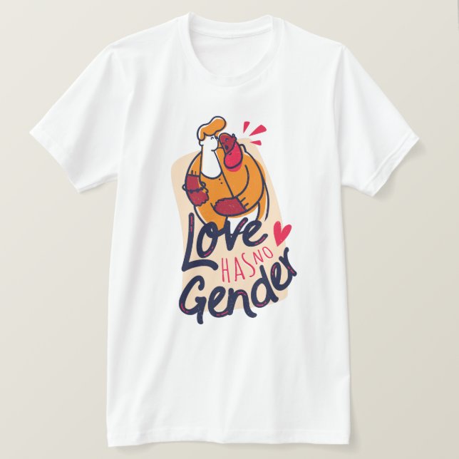 Proud To Be Gay Love Has No Gender Men T-Shirt (Design Front)