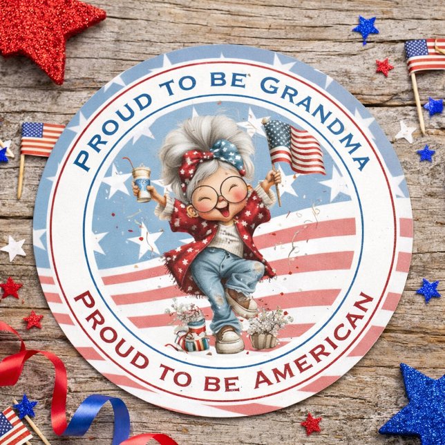 Proud to Be Grandma Sticker  (Creator Uploaded)